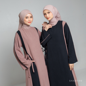 SHABIYAN-440 Gamis Abaya Wanita Terbaru Simple dan Elegan
