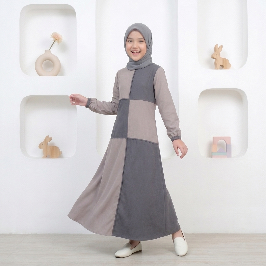 SHABIYAN-412 Gamis Anak Tanggung Santri SD SMP Remaja 6 -13 Tahun
