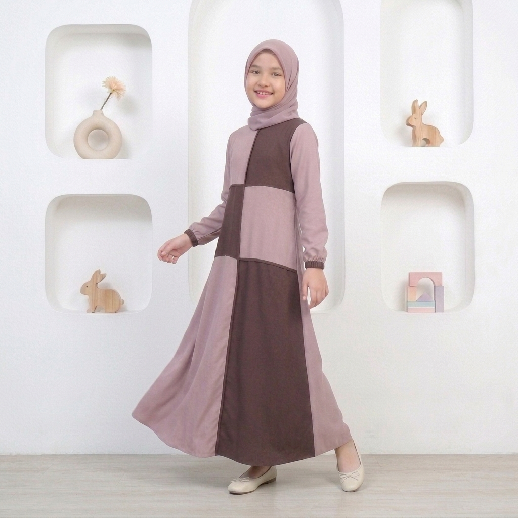 SHABIYAN-412 Gamis Anak Tanggung Santri SD SMP Remaja 6 -13 Tahun
