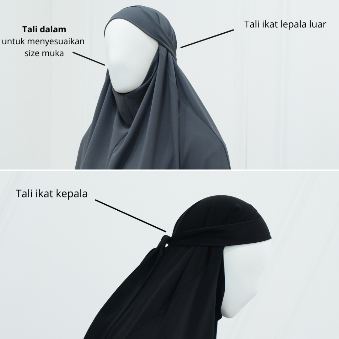 SHABIYAN 628 Gamis Syar'i Wanita Set French Khimar Panjang Muslimah | Rumy