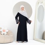 SHABIYAN 620 Abaya Hitam Bordir Turkey Busui Friendly