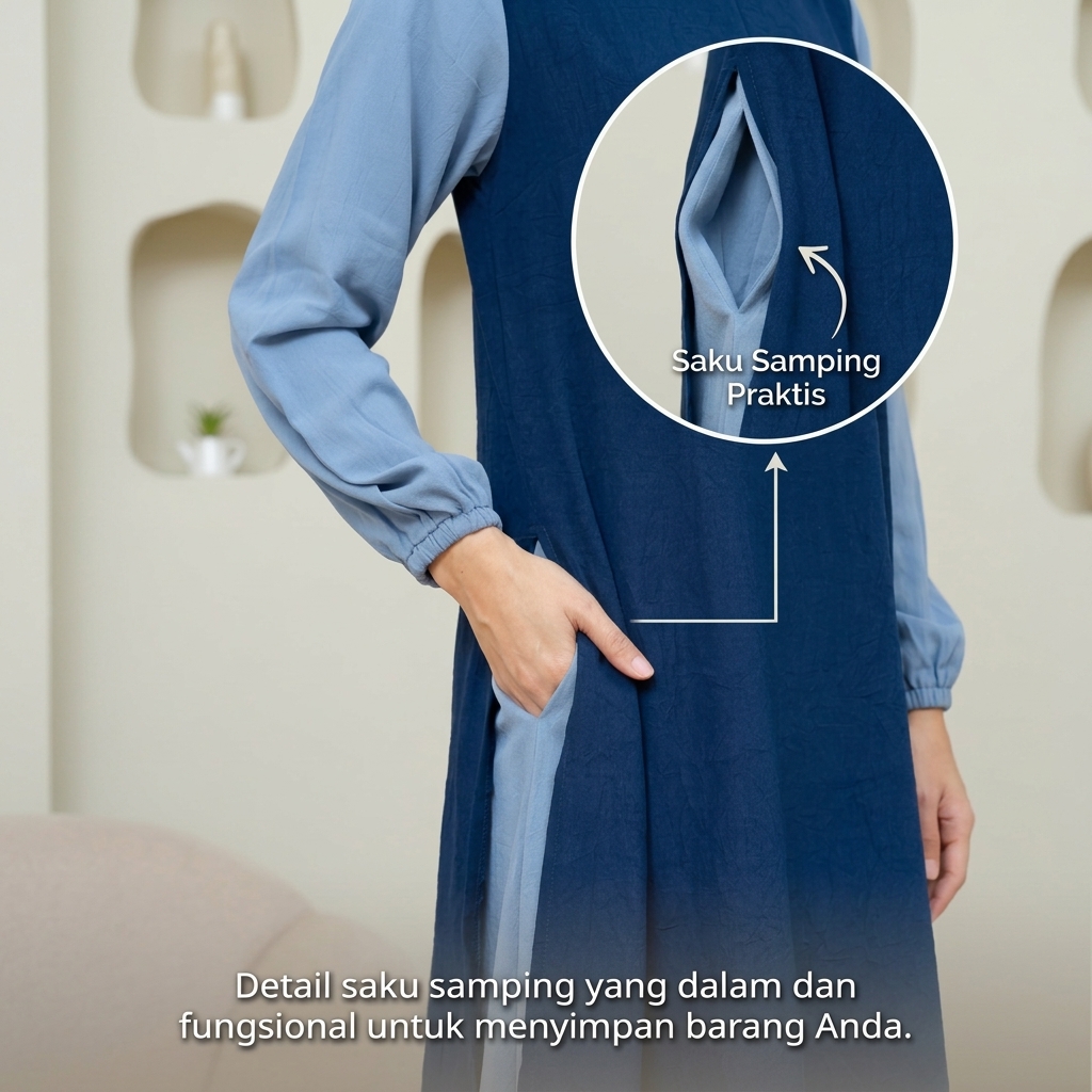 SHABIYAN 603 Dress Gamis Wanita Set Outer