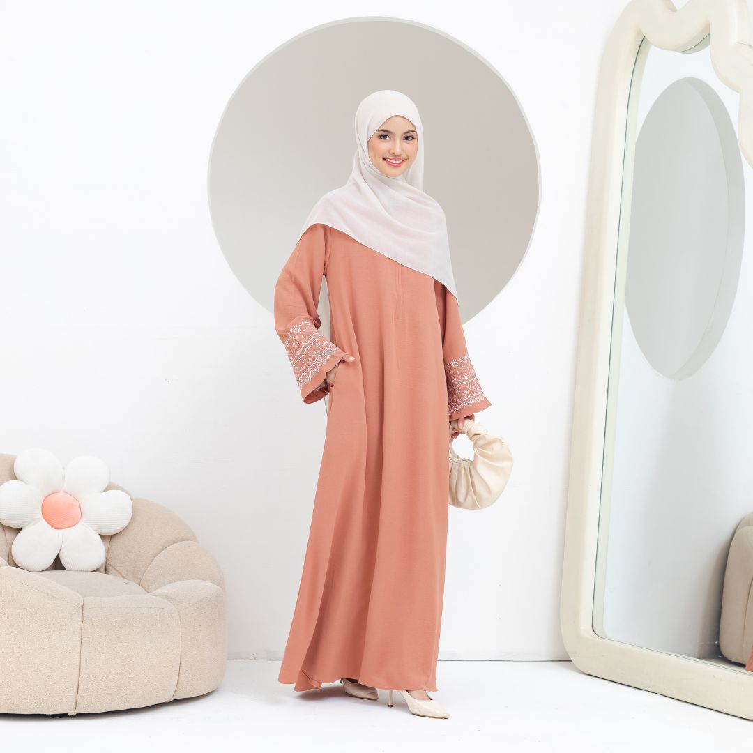 SHABIYAN 620 Abaya Hitam Bordir Turkey Busui Friendly