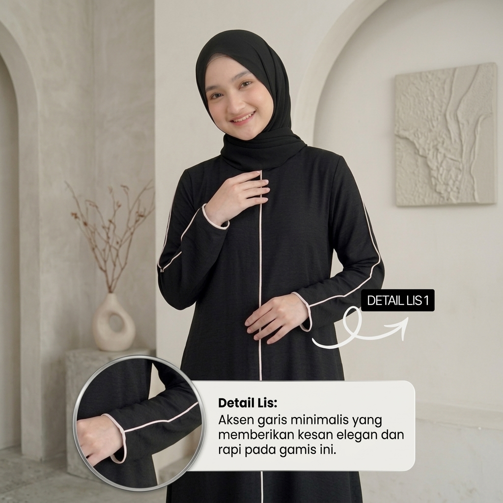 SHABIYAN-648 Gamis Anak Perempuan Tanggung 11- 13 -16 Tahun Santri Pesantren
