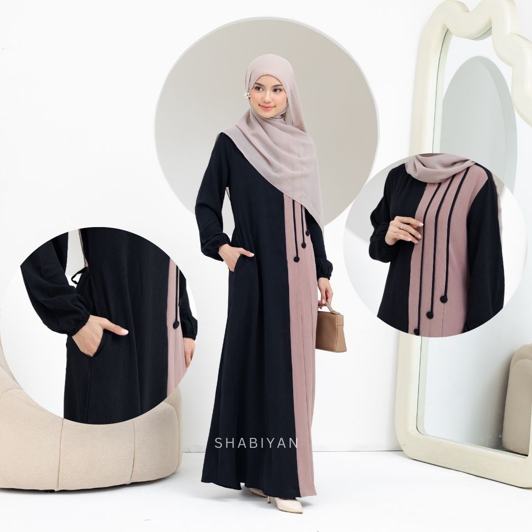 SHABIYAN 619 Dress Gamis Muslim Trend 2025 | Nyaman, Stylish, Busui Friendly