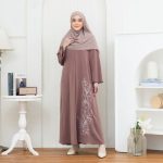 SHABIYAN-658 Gamis Wanita Bordir Simpel Anti-UV