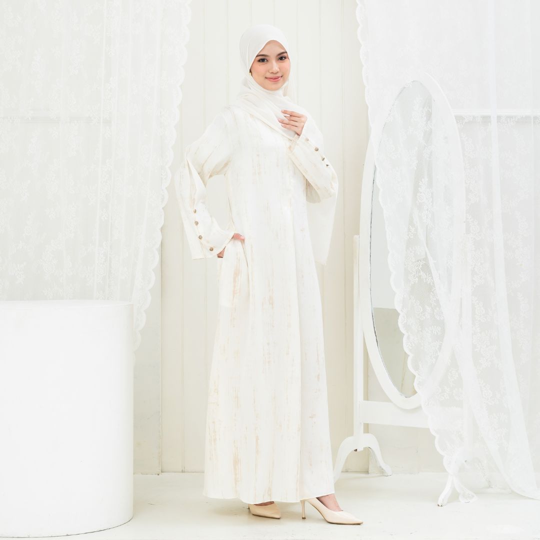SHABIYAN-643 Dress Wanita Stylish Harian Simple Ringan Busui Friendly