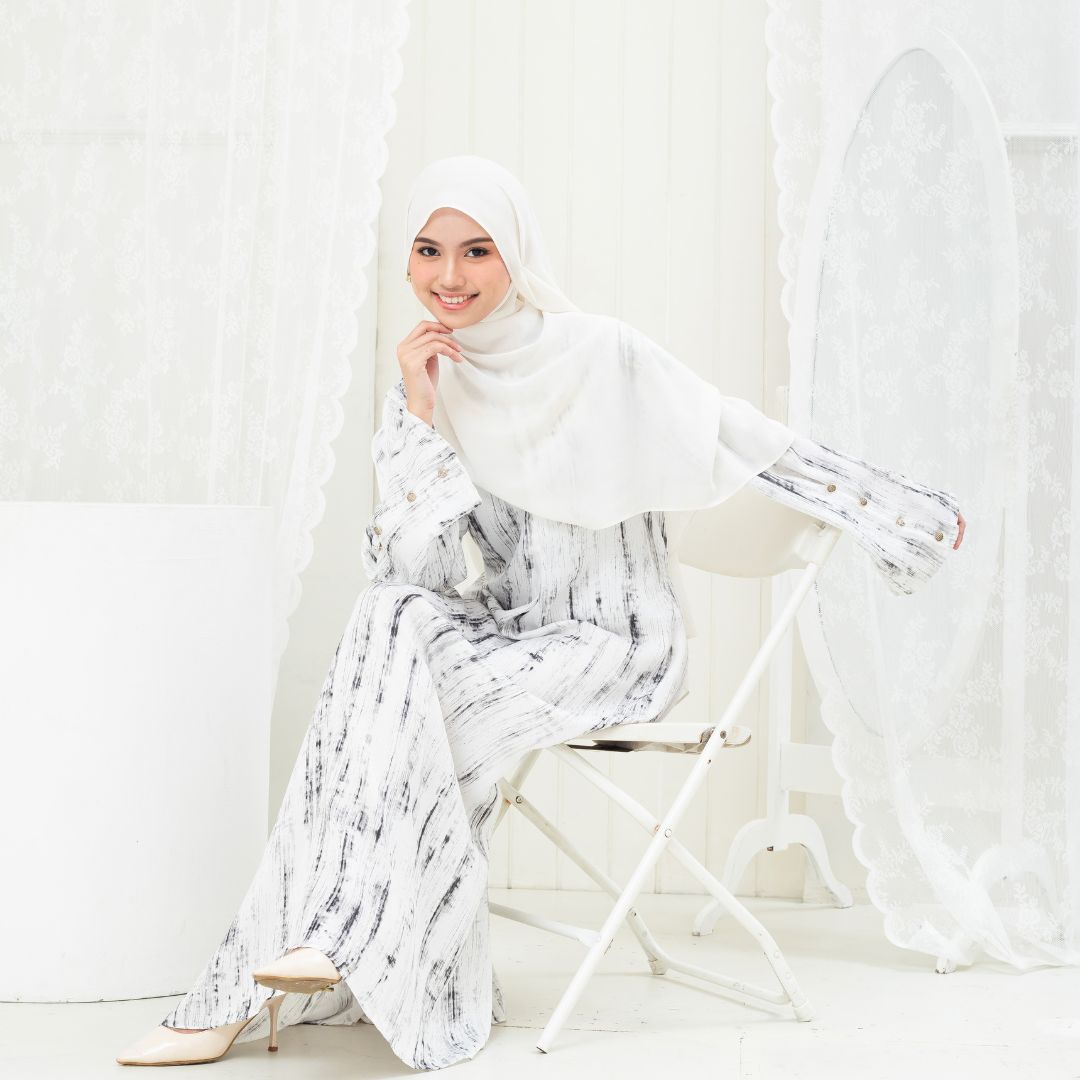 SHABIYAN-643 Dress Wanita Stylish Harian Simple Ringan Busui Friendly