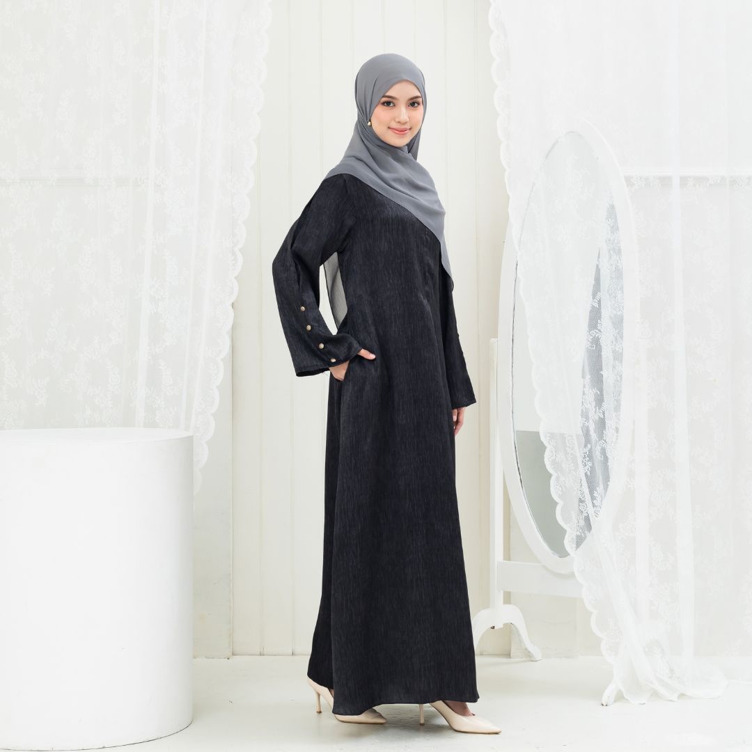 SHABIYAN-643 Dress Wanita Stylish Harian Simple Ringan Busui Friendly