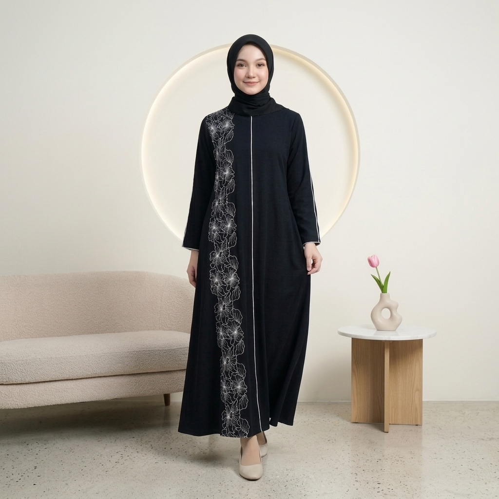 SHABIYAN Gamis Wanita Bordir Couple Ibu dan AnakTerbaru | 667