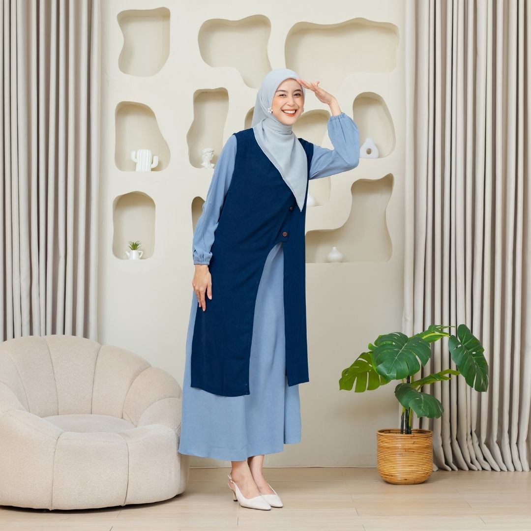 SHABIYAN 603 Dress Gamis Wanita Set Outer