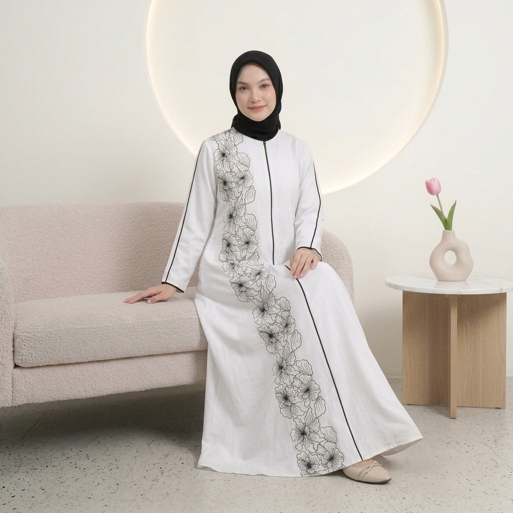 SHABIYAN Gamis Wanita Bordir Couple Ibu dan AnakTerbaru | 667