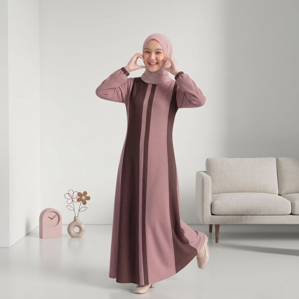 SHABIYAN-393 Gamis Anak Remaja Tanggung 7 Tahun - 13 Tahun