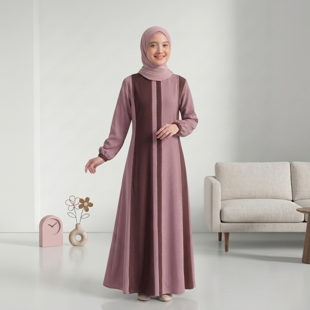 SHABIYAN-393 Gamis Anak Remaja Tanggung 7 Tahun - 13 Tahun