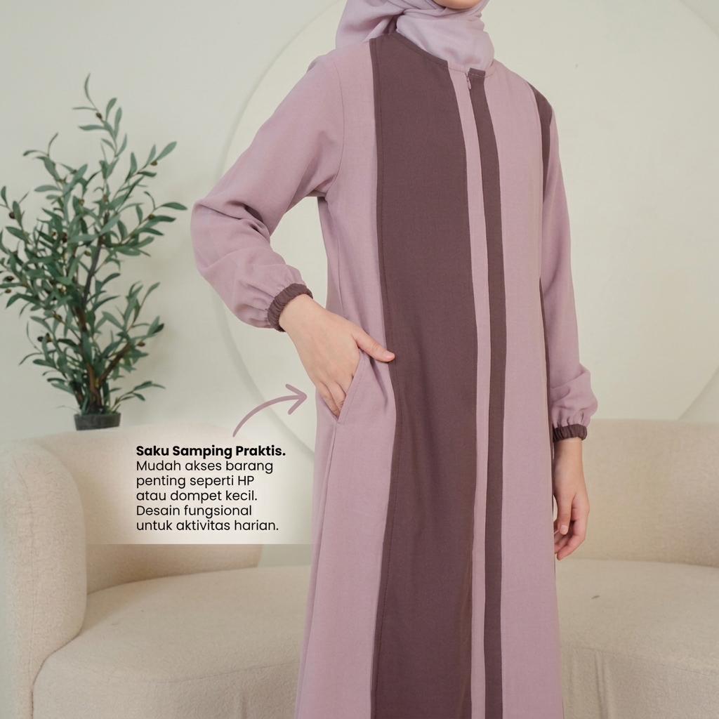 SHABIYAN-393 Gamis Anak Remaja Tanggung 7 Tahun - 13 Tahun