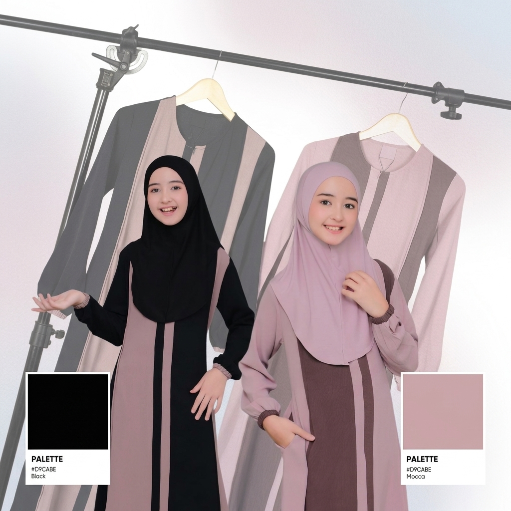 SHABIYAN-393 Gamis Anak Remaja Tanggung 7 Tahun - 13 Tahun