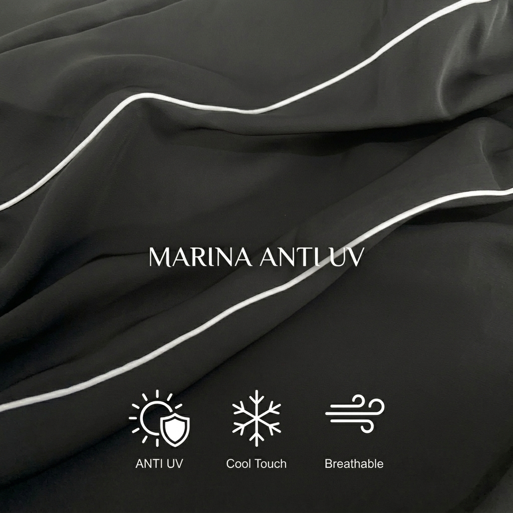 Gamis Remaja Wanita Hitam Simple Modern Muslimah | SHABIYAN-672