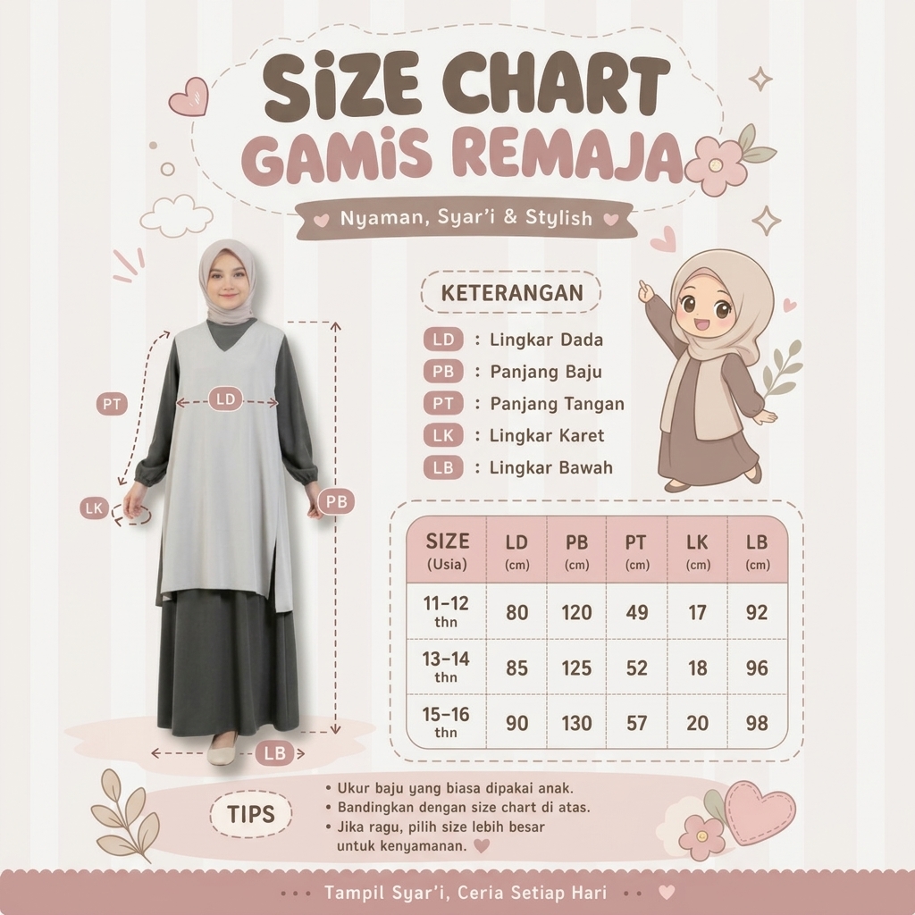 SHABIYAN 639 Gamis Dress Anak Perempuan Usia 11-16 Tahun Terbaru