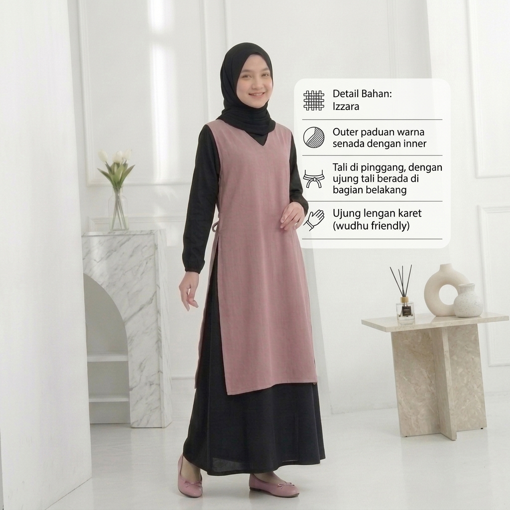 SHABIYAN 639 Gamis Dress Anak Perempuan Usia 11-16 Tahun Terbaru