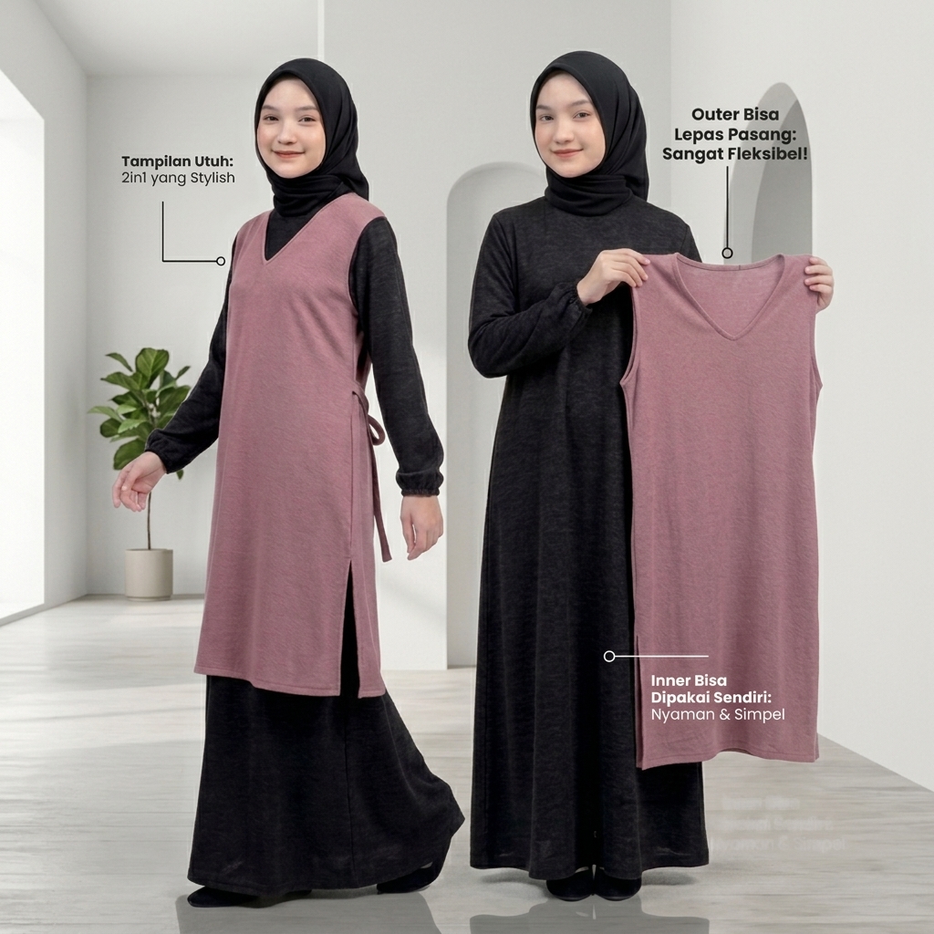 SHABIYAN 639 Gamis Dress Anak Perempuan Usia 11-16 Tahun Terbaru