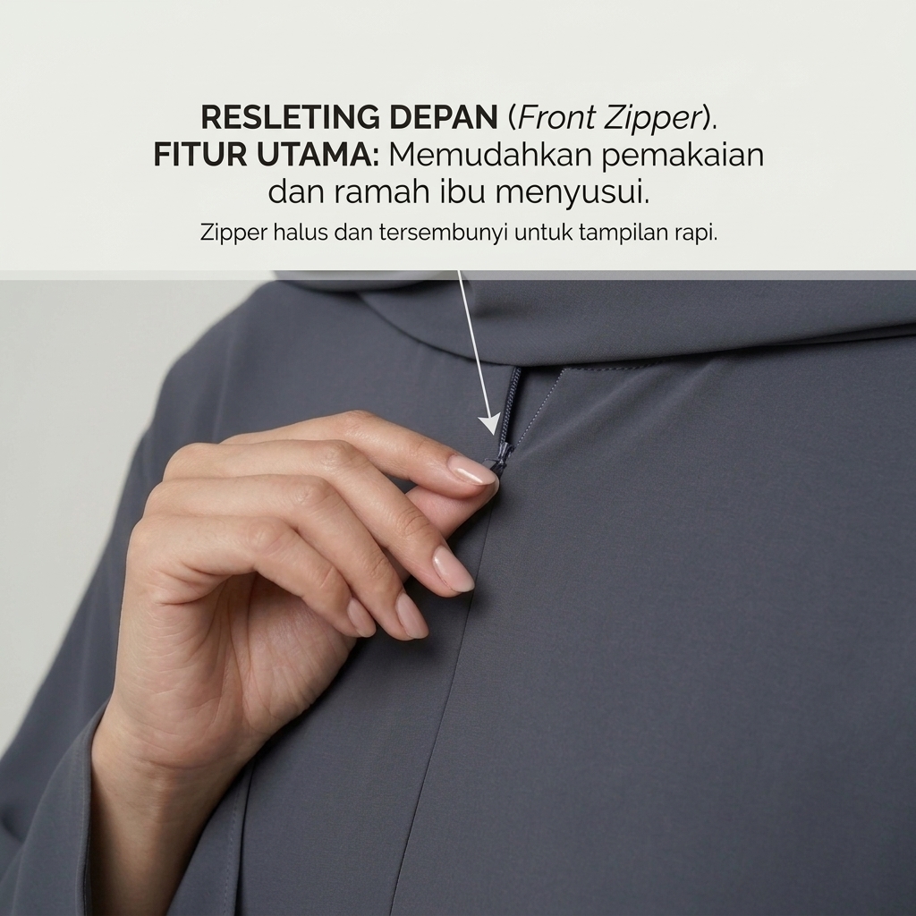SHABIYAN 628 Gamis Syar'i Wanita Set French Khimar Panjang Muslimah | Rumy